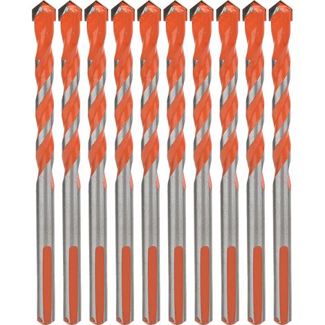 Foret Triangulaire 8mm Pour Carrelage Céramique Et Verre - Ensemble De 10 Pièces (1/5)