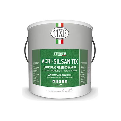 Pittura acrilsilossanica Tixe Acri-Silsan Tix bianca lt. 14