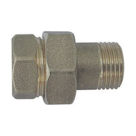 RACCORDO DIRITTO MF 3 PEZZI OTTONE GIALLO 2 TIEMM