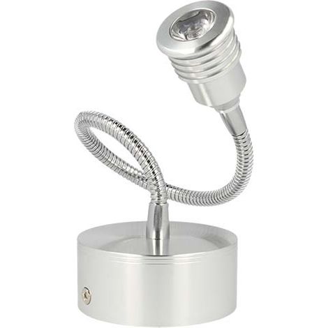 Applique Faretto Lampada Led Da Parete e Muro Flessibile Bianco Neutro 1W 220V (1/3)