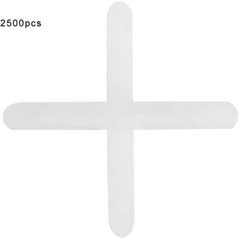 2500 espaciadores de plástico para alicatadores, sistema de nivelación reutilizable para fontaneros, 1 mm/1,5 mm (1/5)