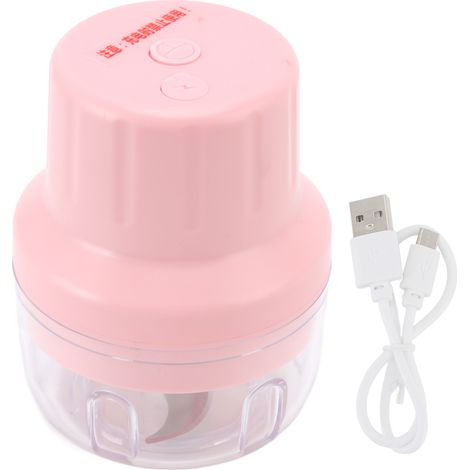 Hachoir à ail sans fil rechargeable, alimenté par USB, mini hachoir de cuisine électrique portable, 100 ml. (1/5)
