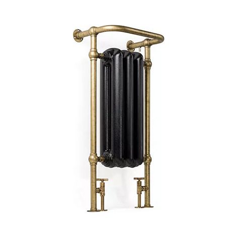 Radiateur fonte noir sur pieds - Hauteur 900mm - Longueur 650mm - 1031 watt - 5 éléments - PLA900/650FB3