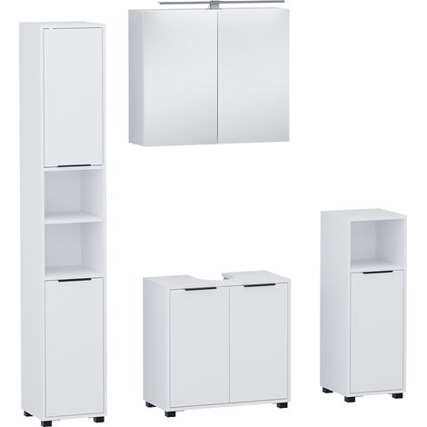 Conjunto de muebles de baño Alina, Blanco, 4 partes, Vicco (1/5)