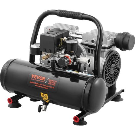 Compresseur d'air, pression maximale de 125 PSI, fonctionnement silencieux, 4L (1/2)