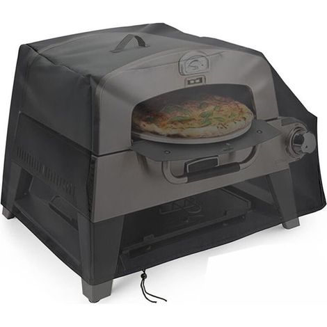 Housse de protection extérieure 3 en 1 résistante aux intempéries pour four à pizza avec cordon d'ourlet pour CGG403 70 x 54 x 45 cm (L x l x H) en tissu Oxford (1/4)