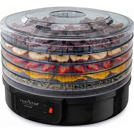 NutriChef Dörrautomat 5 Einschübe, 300W, Schwarz (1/5)