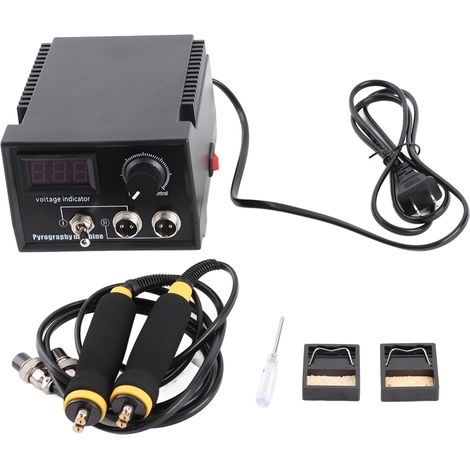 Kit de pirograbado de 60 W, regulable de 0 °C a 800 °C, que incluye un soldador eléctrico. (1/5)