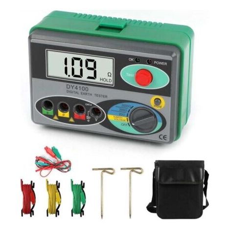DY4100 Digitaler Erdungswiderstandstester, 0-2000 Ohm Megohmmeter