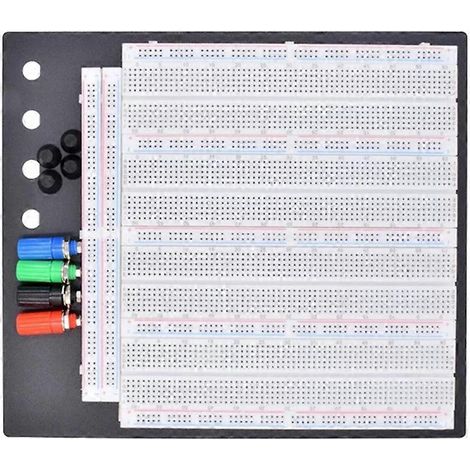 Plaque d'essai sans soudure 3220 points de connexion, circuit imprimé de test ZY-208, 4 pièces par paquet, 830 points. (1/5)