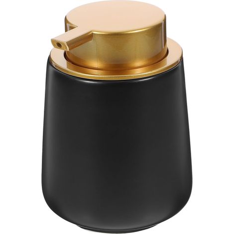 Flacon Distributeur à Pompe en Céramique Bleu, Compact et Léger (1/5)