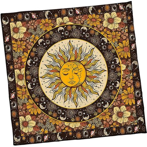 Nappe de divination lavable, douce et élégante, pliable, disponible en 50x50 cm, 60x60 cm et 75x75 cm. (1/5)