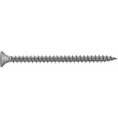 100 Vis pour Bois Aggloméré Tête Fraisée Six Lobes Filetage Total 6 x 40 mm - Inox A2 - D-Work