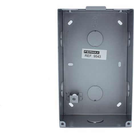 Caja de empotrar milo 1l meet para instalación de placa de calle en pared (1/2)