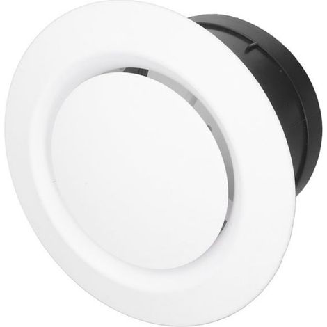 Grille d'aération ronde réglable – Nosheir – ABS 15 cm – sans outil – pour salle de bain ou bureau (1/4)
