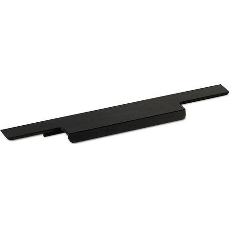 Griffleiste Slim Into 320 x 11 x 37 mm Aluminium schwarz eloxiert gebürstet ZUM EINFRÄSEN (Harpunenstegmontage) (1/5)