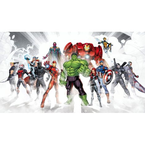 Papier peint panoramique enfant,moderne Avengers Unis (1/5)