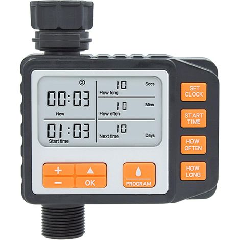 Programmateur d'Arrosage, Contrôleur de Arrosage Extérieur Arroseur Automatique Tuyau électronique Minuterie, pour Jardin Serre Potager Plante Pelouse Paysage (1/5)