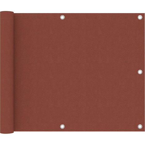 Brise vue pour balcon - Brise vent Écran de jardin Terre cuite 75x500 cm Tissu Oxford BV367096 - BonneVie (1/5)