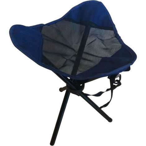 Moderno taburete metálico plegable azul multiusos mod.Fischer