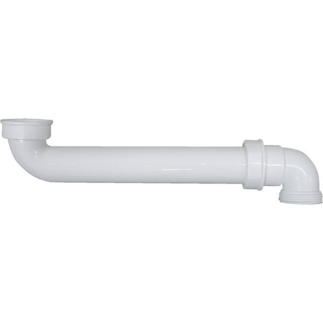 Schläfer 439406 Sifone Lavandino con Doppia Curva di Scarico Salvaspazio Sottolavello, Raccordo di Scarico per Sifone, Attacchi Standard 1 1/2 , Tubo 40mm (1/5)