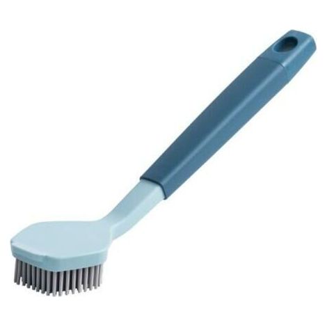 Tête de frange domestique de cuisine brosse de nettoyage à long manche bicolore (bleu) (1/4)