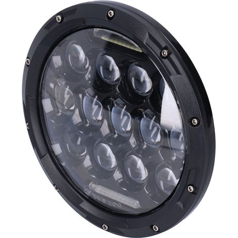 7-Zoll-LED-Motorradscheinwerfer 12V 6000K 3000LM Wasserdicht Universal für Jeep Wrangler (1/5)
