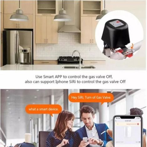 Commande sans fil sans fil Wi-Fi Bluetooth pour vanne d'eau à gaz intelligente, contrôleur domotique. (1/5)