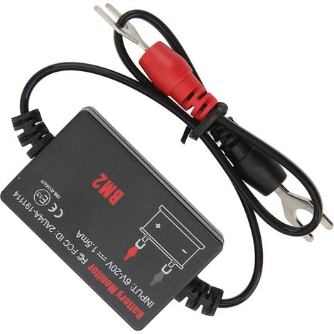 Analyseur de tension de batterie 12V, testeur de charge avec alerte de décharge, outil de diagnostic de charge et de chargeur. (1/5)