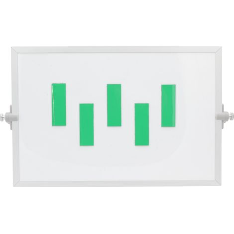 Barra dei simboli magnetica 2x6 cm verde (1/2)