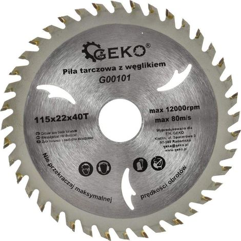 Kreissägeblatt geko g00144 250 mm 24 Zähne