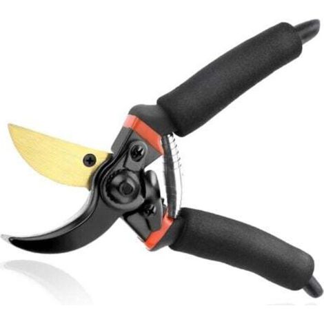 Ciseaux de jardinage, outils de jardinage Ciseaux de jardinage Ciseaux de jardinage en acier inoxydable avec serrure Outil de taille des plantes Coup (1/4)