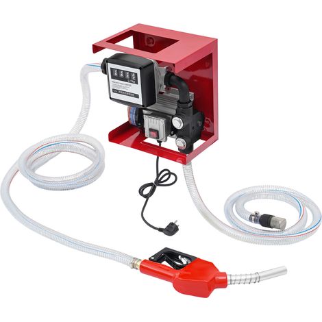 Bomba de aceite para motores diésel, bomba de extracción de aceite de 230 V y 550 W, bomba de aceite autocebante, bomba de aspiración de aceite del motor de 60 l/min, con mangueras y boquilla (1/5)
