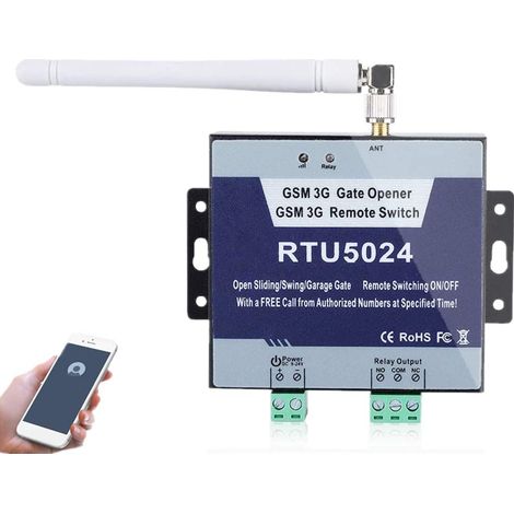 Contrleur d'accès de porte à distance de commutateur d'ouvreur de porte de GSM, système d'alarme d'alarme d'accès d'accès d'ouvreur de porte de GSM.
