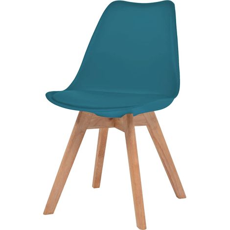 Maison Exclusive - Esszimmerstühle 4 Stk. Türkis Kunststoff