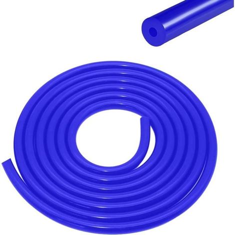 Tuyau en Silicone - Non spécifié - 5 m - Diamètre intérieur 3 mm - Résistant de -40°C à 180°C - Bleu (1/4)