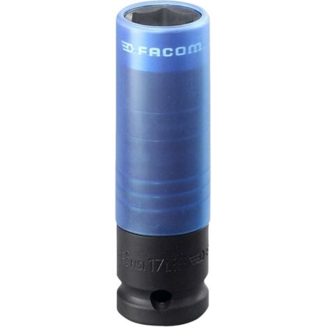 Facom – Douille à choc renforcée 1/2" – 7 fois plus résistante – Chemise en téflon pour jantes alliages – Douille courte 15-22mm (1/4)