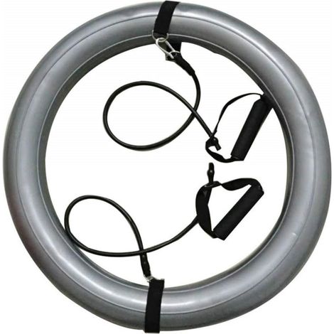Anneau de stabilité anti-éclatement pour ballon de yoga avec élastiques de résistance réglables, idéal pour la pratique du yoga et de la gym. (1/5)