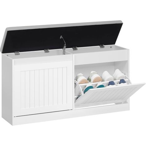 Banc à Chaussures,Meuble de Rangement à Chaussures 12 Paires (1/5)