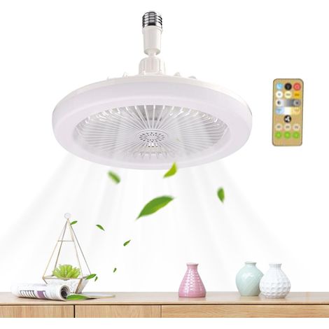 Ventilateur de Plafond Bas avec Éclairage Intégré,Lampe Plafonnier avec Ventilateur,Refroidissement avec Télécommande et 3 Vitesses pour Salon (1/5)