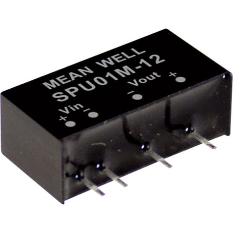 Mean Well SPU01N-05 DC/DC-Wandlermodul 200 mA 1 W Anzahl Ausgänge: 1 x Inhalt 1 St.