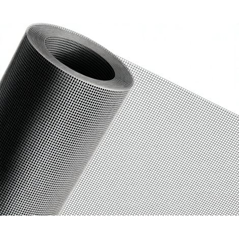 Kit Réparation Moustiquaire Renforcée Anti-UV 90cmx230cm, Grille Protection Animaux Grise pour Fenêtre, Porte, Camping-Car (1/5)