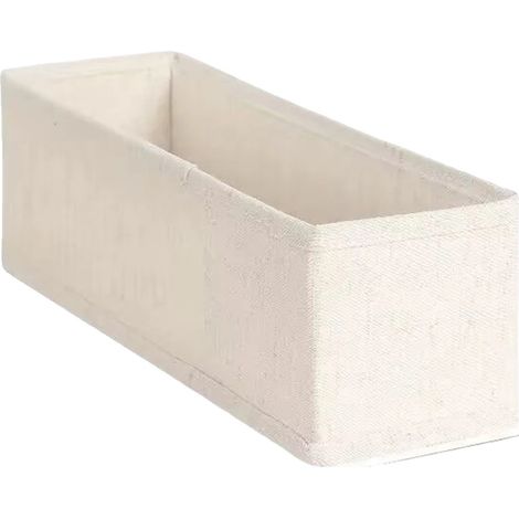 Organizador de almacenamiento, diseño plegable, material de tela resistente, color beige, 2 unidades. (1/2)
