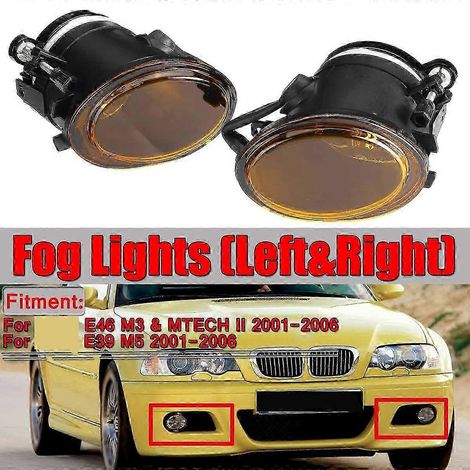 Stück gelbe Nebelscheinwerfer für BMW E46 M3 Mtech II E39 (Autobahn)