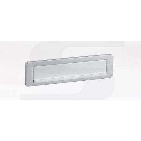 PLACCA IMBUCALETTERE SILMEC S660  CROMO SATINATO MM.275X75  COD.10-660.68 (1/2)