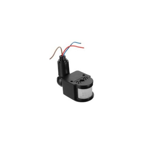 Détecteur de mouvement PIR infrarouge 85V-220V – Plage de détection 12m – Angle 18° – Réglage LUX et temps d'induction (1/5)