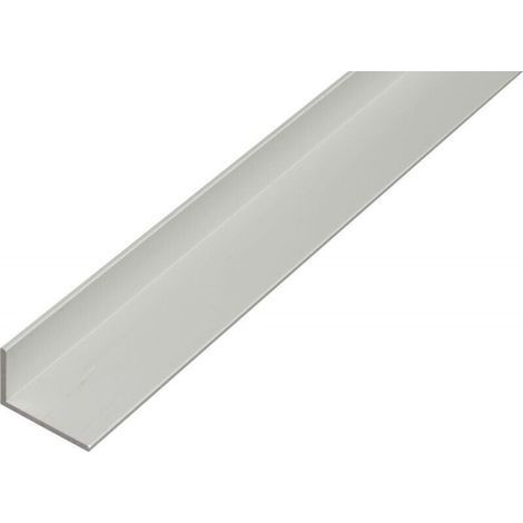 Profilé d'angle aluminium anodisé 30x20x2mm – Longueur 2m – Résistance accrue pour applications professionnelles – Finition argentée –