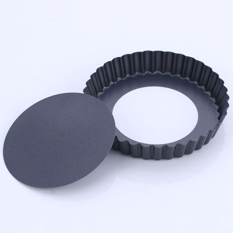 Moule à tarte, pizza ou gâteau rond en acier au carbone antiadhésif de 20/15/23 cm (8/6/9 pouces), motif chrysanthème.(8 pouces) (1/4)