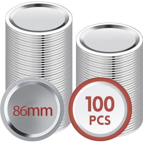 100 tapas para latas, 86 mm de diámetro – 56 mm, paquete de 100 (1/5)