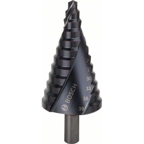 Bosch Stufenbohrer HSS-AlTiN, 6 - 39 mm, 10 mm, 93,5, 12 Stufen